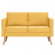 Καναπές Διθέσιος Κίτρινος Υφασμάτινος | Echo Deco