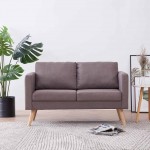 Καναπές διθέσιος σε χρώμα taupe υφασμάτινος 116x70x73 εκ