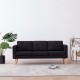 Καναπές Τριθέσιος Μαύρος Υφασμάτινος | Echo Deco