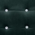 Καναπές Διθέσιος με Μπράτσα Σκούρο Πράσινο από Βελούδο & Χρώμιο | Echo Deco