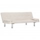 Καναπές - Κρεβάτι με Δύο Μαξιλάρια Κρεμ από Πολυεστέρα | Echo Deco