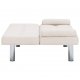 Καναπές - Κρεβάτι με Δύο Μαξιλάρια Κρεμ από Πολυεστέρα | Echo Deco