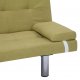 Καναπές - Κρεβάτι με Δύο Μαξιλάρια Πράσινος από Πολυεστέρα | Echo Deco
