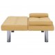 Καναπές - Κρεβάτι με Δύο Μαξιλάρια Κίτρινος από Πολυεστέρα | Echo Deco