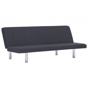 Καναπές - Κρεβάτι Σκούρο Γκρι από Πολυεστέρα