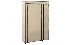 Ντουλάπα Αναδιπλούμενη Κρεμ 110 x 45 x 175 εκ. Υφασμάτινη