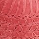 Πουφ με smock σχέδιο ροζ από βαμβακερό βελούδο 40x30 εκ