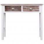 Τραπέζι κονσόλα σε λευκό χρώμα 90 x 30 x 77 εκ ξύλινο