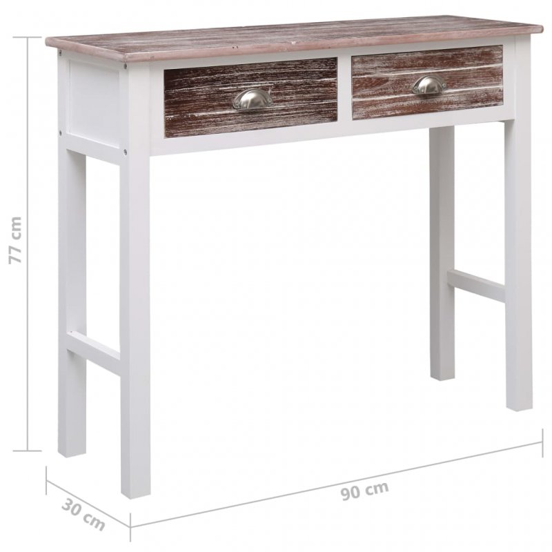 Τραπέζι κονσόλα καφέ 90 x 30 x 77 εκ ξύλινο | Echo Deco