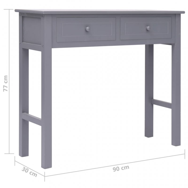 Τραπέζι κονσόλα γκρι 90 x 30 x 77 εκ ξύλινο | Echo Deco