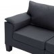 Καναπές Πενταθέσιος Σκούρο Γκρι Υφασμάτινος | Echo Deco