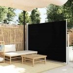 Σκίαστρο Βεράντας Πλαϊνό Συρόμενο Μαύρο 160 x 300 εκ. | Echo Deco