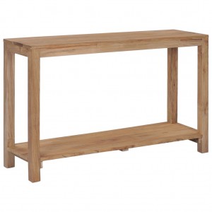 Τραπέζι κονσόλα από μασίφ ξύλο teak 120x35x75 εκ 
