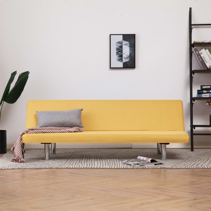 Καναπές - Κρεβάτι Κίτρινος από Πολυεστέρα | Echo Deco