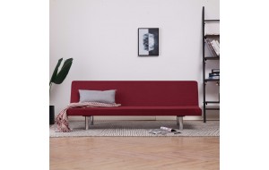 Καναπές - Κρεβάτι Μπορντό από Πολυεστέρα