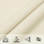Πανί Σκίασης Τρίγωνο Κρεμ 5 x 5 x 5 μ. από Ύφασμα Oxford