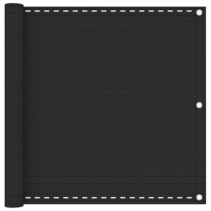 Διαχωριστικό Βεράντας Ανθρακί 90 x 600 εκ. από HDPE