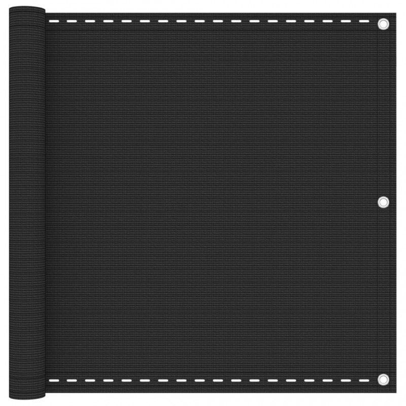 Διαχωριστικό Βεράντας Ανθρακί 90 x 600 εκ. από HDPE | Echo Deco
