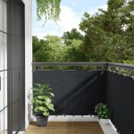 Διαχωριστικό Βεράντας Ανθρακί 90 x 600 εκ. από Ύφασμα Oxford | Echo Deco