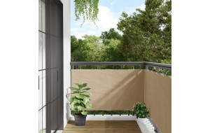 Διαχωριστικό Βεράντας Μπεζ 75 x 400 εκ. από Ύφασμα Oxford
