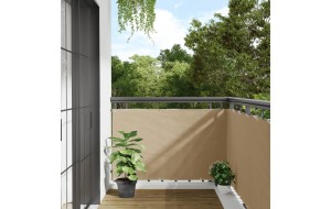Διαχωριστικό Βεράντας Μπεζ 90 x 400 εκ. από Ύφασμα Oxford