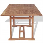 Τραπέζι κήπου από μασίφ ξύλο teak 180x90x75 εκ