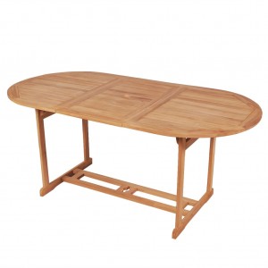 Τραπέζι κήπου από μασίφ ξύλο teak 180x90x75 εκ