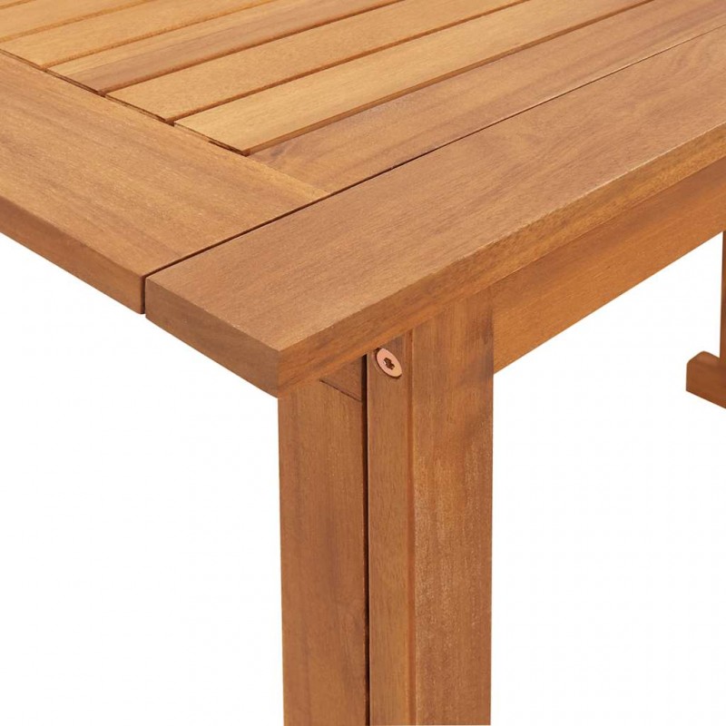 Τραπέζι bistro από μασίφ ξύλο ακακίας 90x50x75 εκ