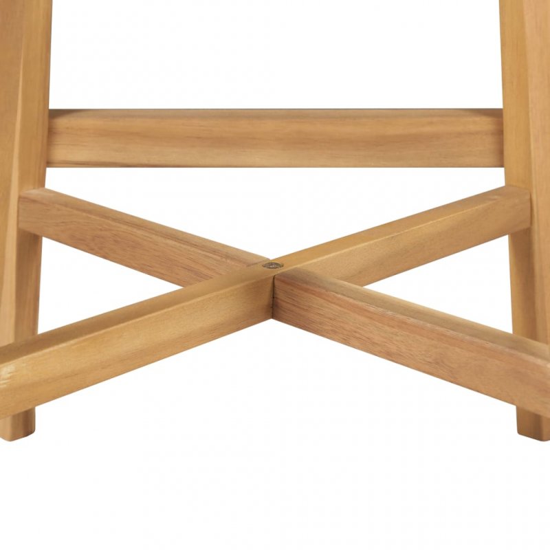 Καρέκλες μπαρ σετ δύο τεμαχίων από μασίφ ξύλο ακακίας και συνθετικό ρατάν 40x45x90 εκ