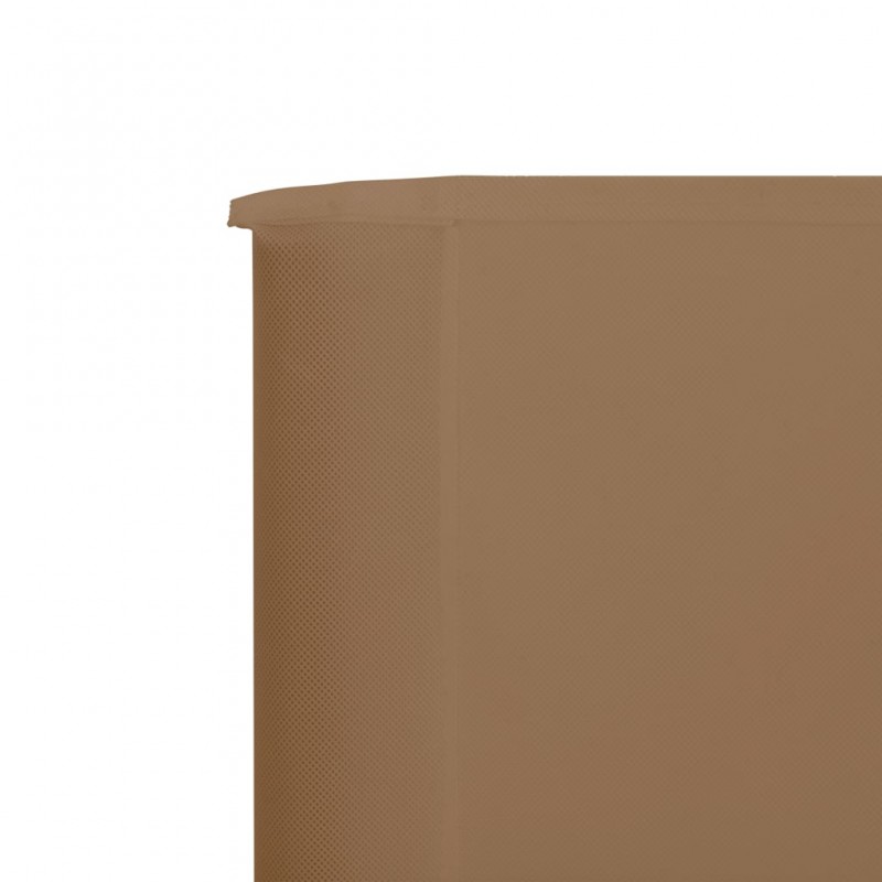 Προστατευτικό Αέρα με 3 Πάνελ Χρώμα Taupe 400 x 120 εκ. Ύφασμα | Echo Deco