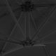 Ομπρέλα Κρεμαστή Ανθρακί 250 x 250 εκ. με Ατσάλινο Ιστό | Echo Deco
