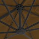 Ομπρέλα Κρεμαστή Χρώμα Taupe 300 x 300 εκ. με Ιστό Αλουμινίου | Echo Deco