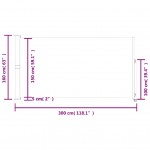 Σκίαστρο Πλαϊνό Συρόμενο Βεράντας Μαύρο 160 x 300 εκ. | Echo Deco
