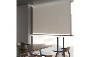 Σκίαστρο Πλαϊνό Συρόμενο Βεράντας Κρεμ 160 x 300 εκ.