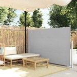 Σκίαστρο Πλαϊνό Συρόμενο Γκρι 140 x 300 εκ. | Echo Deco