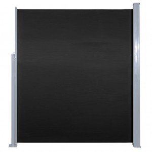 Σκίαστρο Πλαϊνό Συρόμενο Μαύρο 160 x 500 εκ.