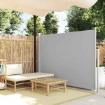 Σκίαστρο Πλαϊνό Συρόμενο Γκρι 160 x 500 εκ. | Echo Deco