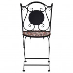 Καρέκλες Μπιστρό «Μωσαϊκό» 2 τεμ. Καφέ Κεραμικές | Echo Deco