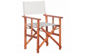 Καρέκλα σκηνοθέτη από μασίφ ξύλο ακακίας