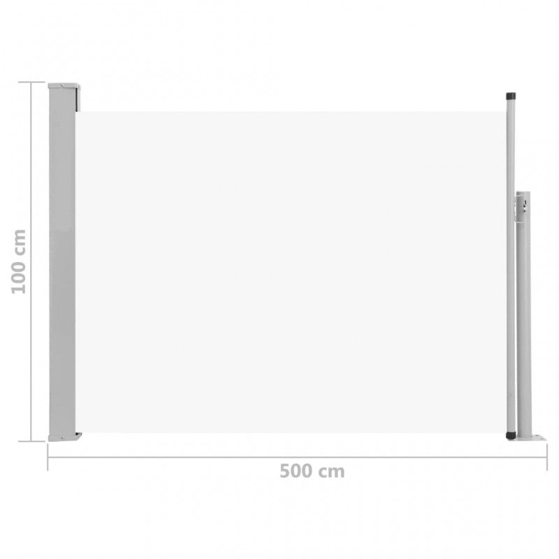 Σκίαστρο Πλαϊνό Συρόμενο Βεράντας Κρεμ 100 x 500 εκ. | Echo Deco