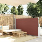 Σκίαστρο Πλαϊνό Συρόμενο Βεράντας Καφέ 100 x 500 εκ. | Echo Deco