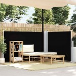 Σκίαστρο Πλαϊνό Συρόμενο Μαύρο 100 x 600 εκ. | Echo Deco