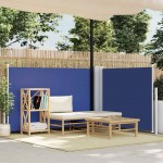 Σκίαστρο Πλαϊνό Συρόμενο Μπλε 100 x 600 εκ. | Echo Deco