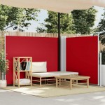 Σκίαστρο Πλαϊνό Συρόμενο Κόκκινο 140 x 600 εκ. | Echo Deco