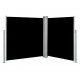 Σκίαστρο Πλαϊνό Συρόμενο Βεράντας Διπλό Μαύρο 170 x 600 εκ. | Echo Deco