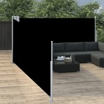 Σκίαστρο Πλαϊνό Συρόμενο Μαύρο 100 x 1000 εκ. | Echo Deco