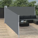 Σκίαστρο Πλαϊνό Συρόμενο Ανθρακί 100 x 1000 εκ. | Echo Deco