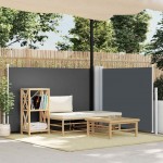Σκίαστρο Πλαϊνό Συρόμενο Ανθρακί 120 x 1000 εκ. | Echo Deco