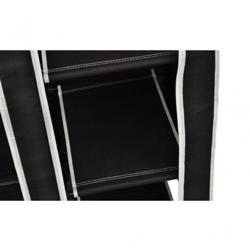 Ντουλάπα Αναδιπλούμενη Μαύρη 110 x 45 x 175 εκ. | Echo Deco