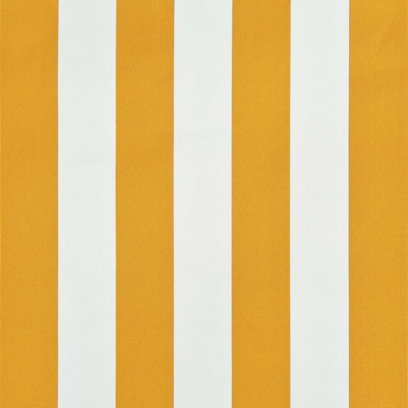 Τέντα Συρόμενη Κίτρινο / Λευκό 250 x 150 εκ.